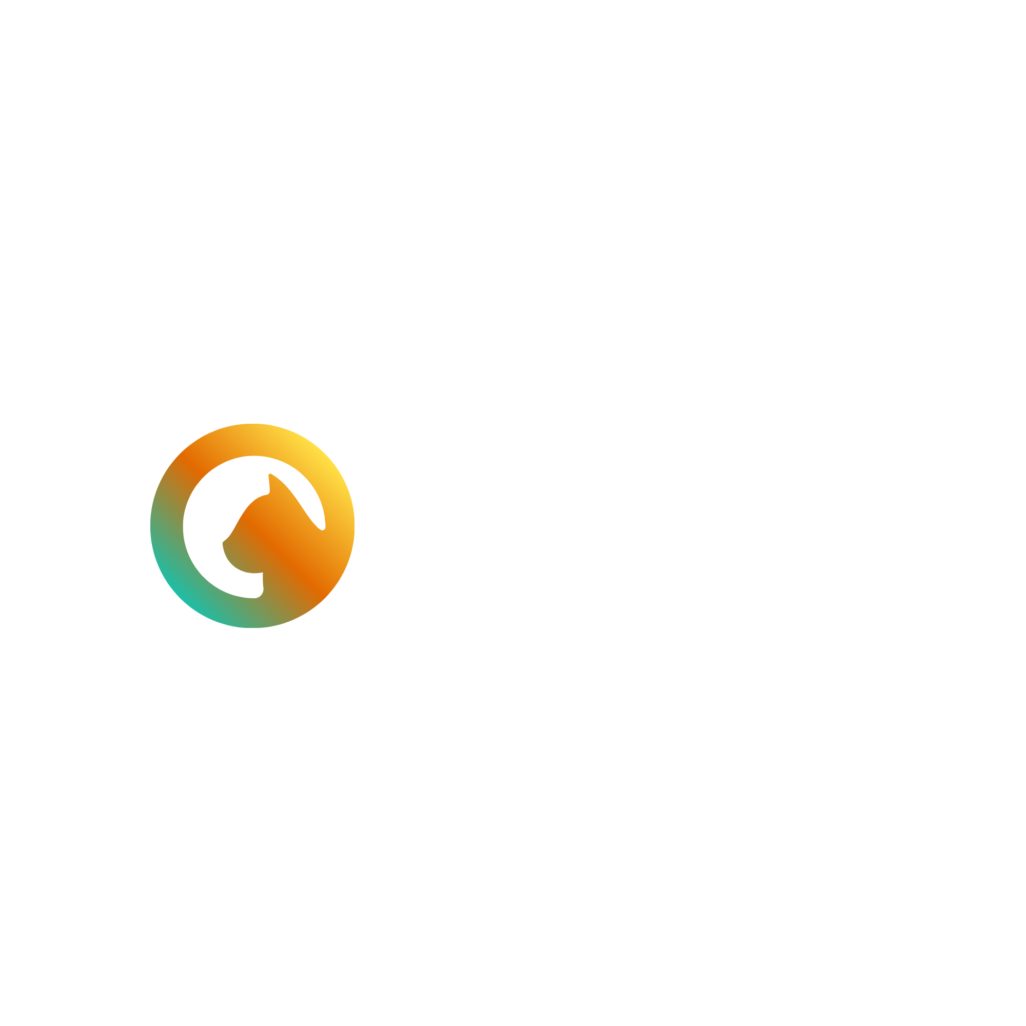 Logo on black